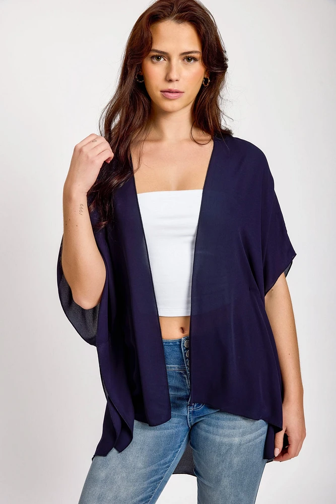 Solid Sheer Kimono