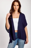Solid Sheer Kimono