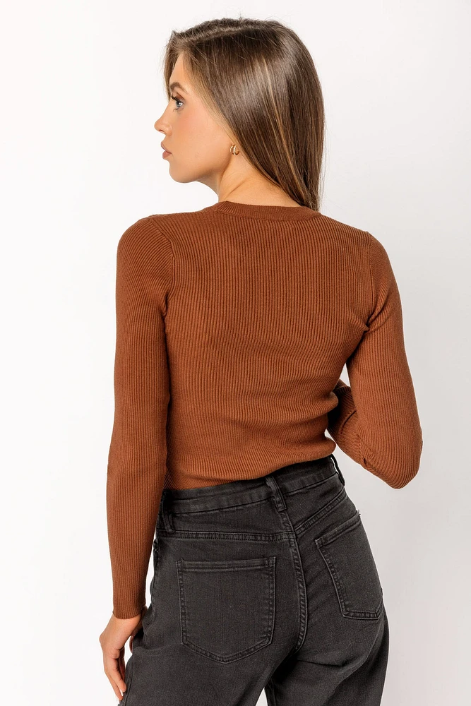 Ribbed Crewneck Long Sleeve