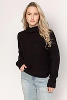 Horizontal Stitch Mockneck Sweater