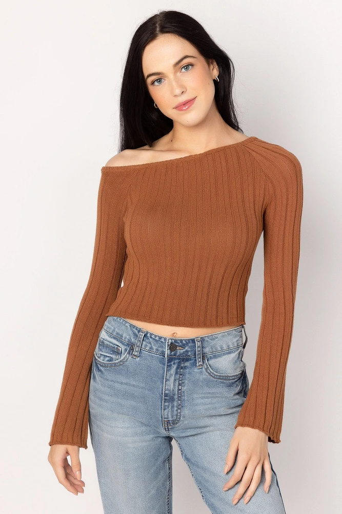 Off-The-Shoulder Bell-Sleeve Top