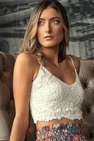 Crochet V-Neck Bralette