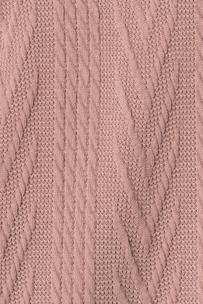 Cable Knit Balloon Sleeve Sweater