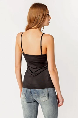 Scoop-Neck Cami with Spaghetti Straps