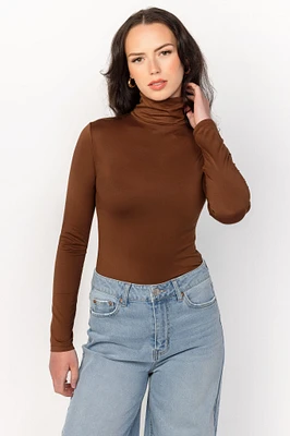 Long-Sleeve Fitted Turtleneck