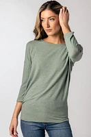 ONLY 3/4 Sleeve Crew-Neck Tee