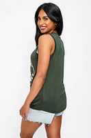 "Adventure Awaits" Graphic Tank Top