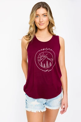 "Explore More" Graphic Tank Top