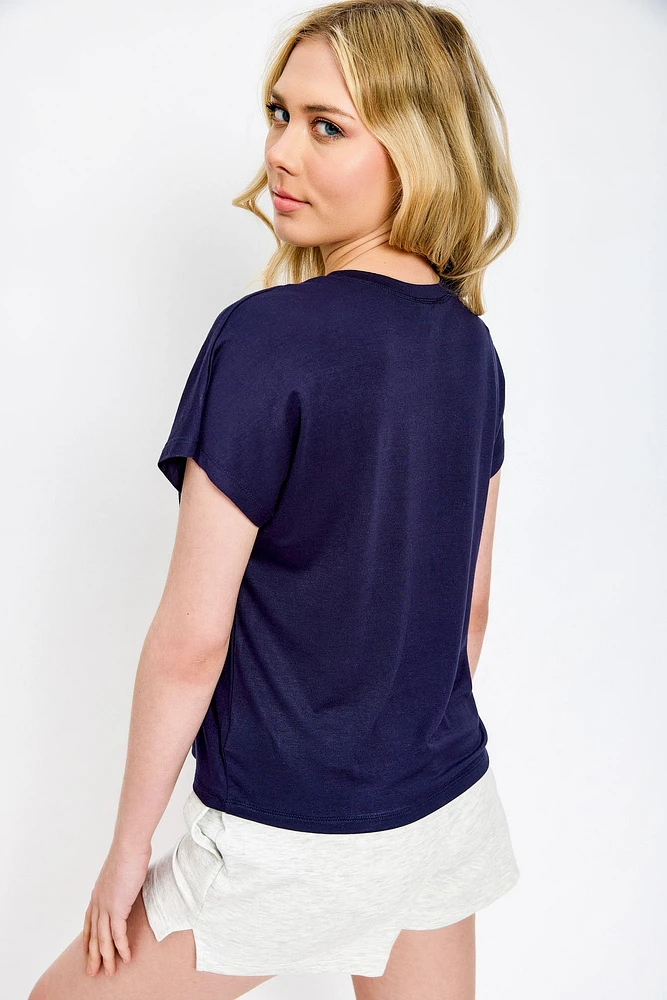 Boxy Short-Sleeve "Amalfi" Graphic Tee