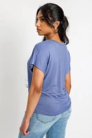 Boxy Short-Sleeve "Cannes" Graphic Tee