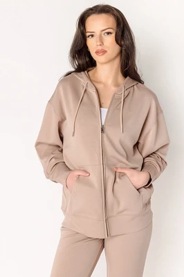 Scuba Oversized Zip Up Hoodie