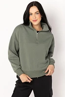 Fleece Quarter-Zip Sweatshirt