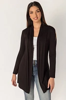 Rayon Long Sleeve Open Cardigan