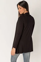 Rayon Long Sleeve Open Cardigan