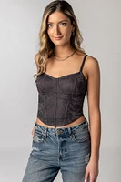 Floral Lace Corset Bustier