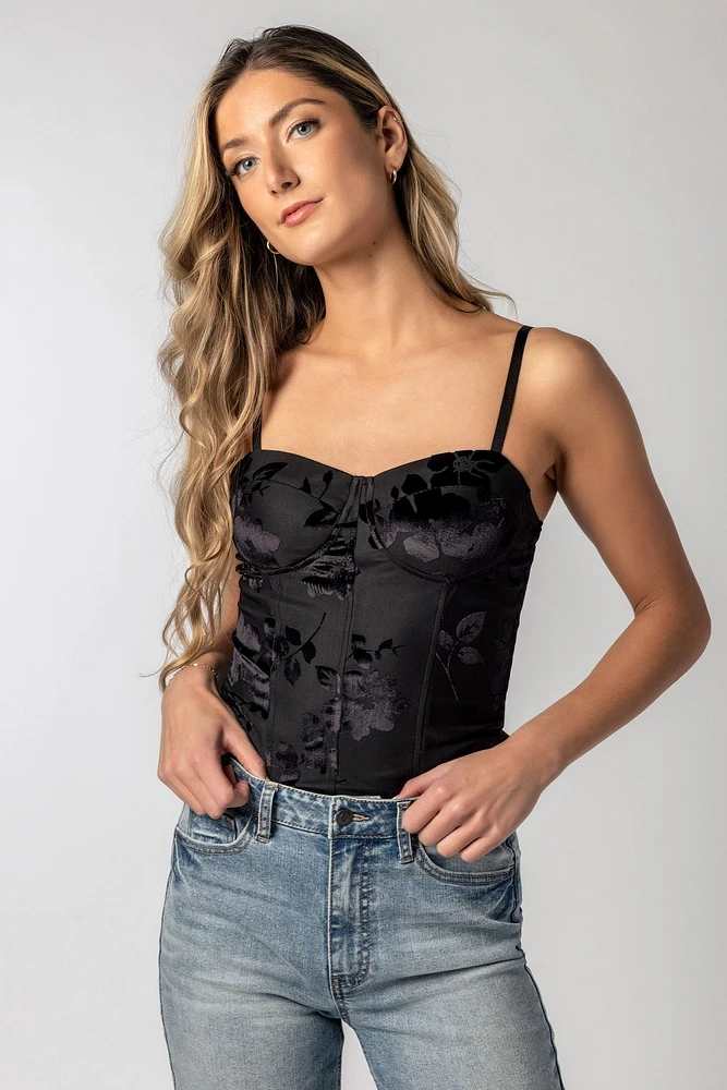 Velvet Corset Bustier