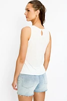 Crochet Front Sleeveless Top