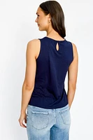 Crochet Front Sleeveless Top
