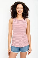 Striped Crewneck Tank Top
