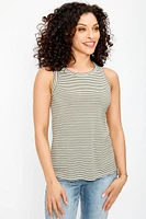 Striped Crewneck Tank Top