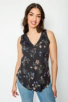 Sleeveless V-Neck Top