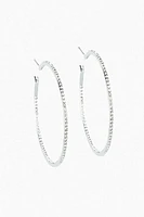 Rhinestone Hoop Earrings