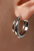 Double Loop Hoop Earrings