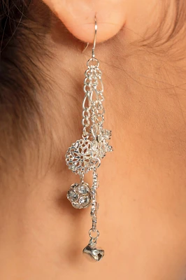 Dangling Snowflake Earrings