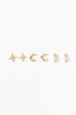 3-Pack Celestial Earrings