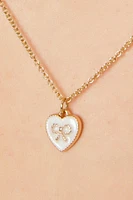 Bow Heart Necklace