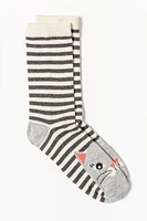 Striped Cat Socks