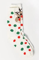 Reindeer and Polka Dot Socks