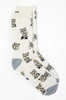 Contrast Dog Socks