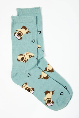 Sleepy Pug Socks