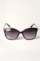 Pantos Sunglassses with Metal Trim and Arms