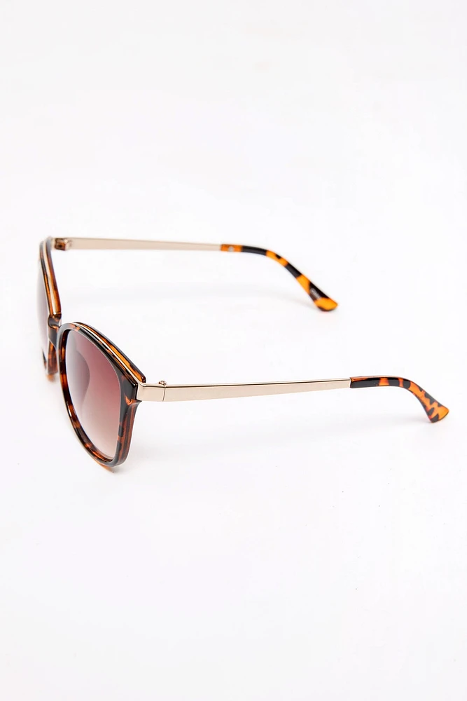 Pantos Sunglassses with Metal Trim and Arms