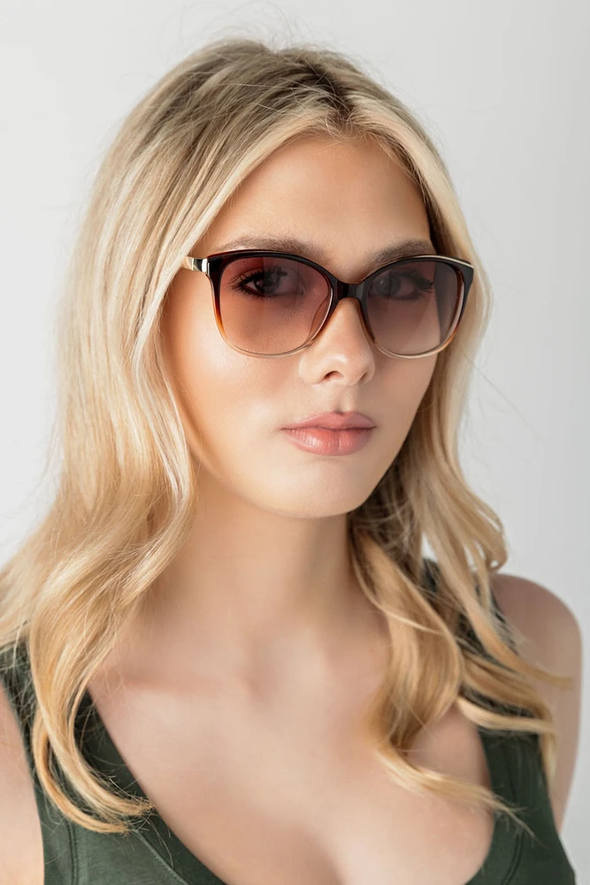 Pantos Sunglassses with Metal Trim and Arms