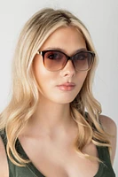 Pantos Sunglassses with Metal Trim and Arms