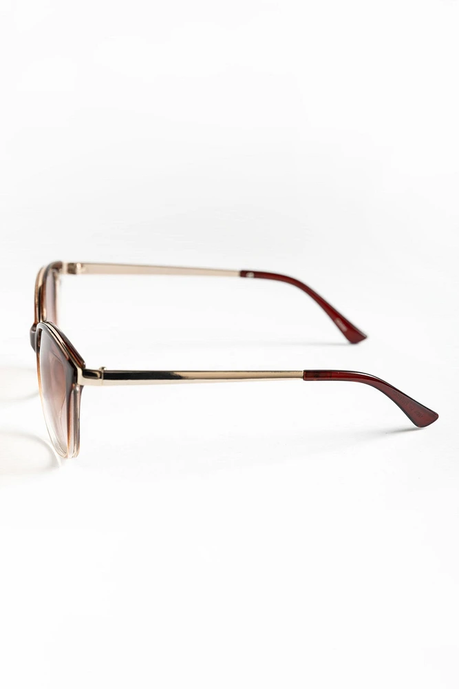 Pantos Sunglassses with Metal Trim and Arms