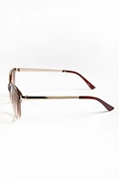 Pantos Sunglassses with Metal Trim and Arms