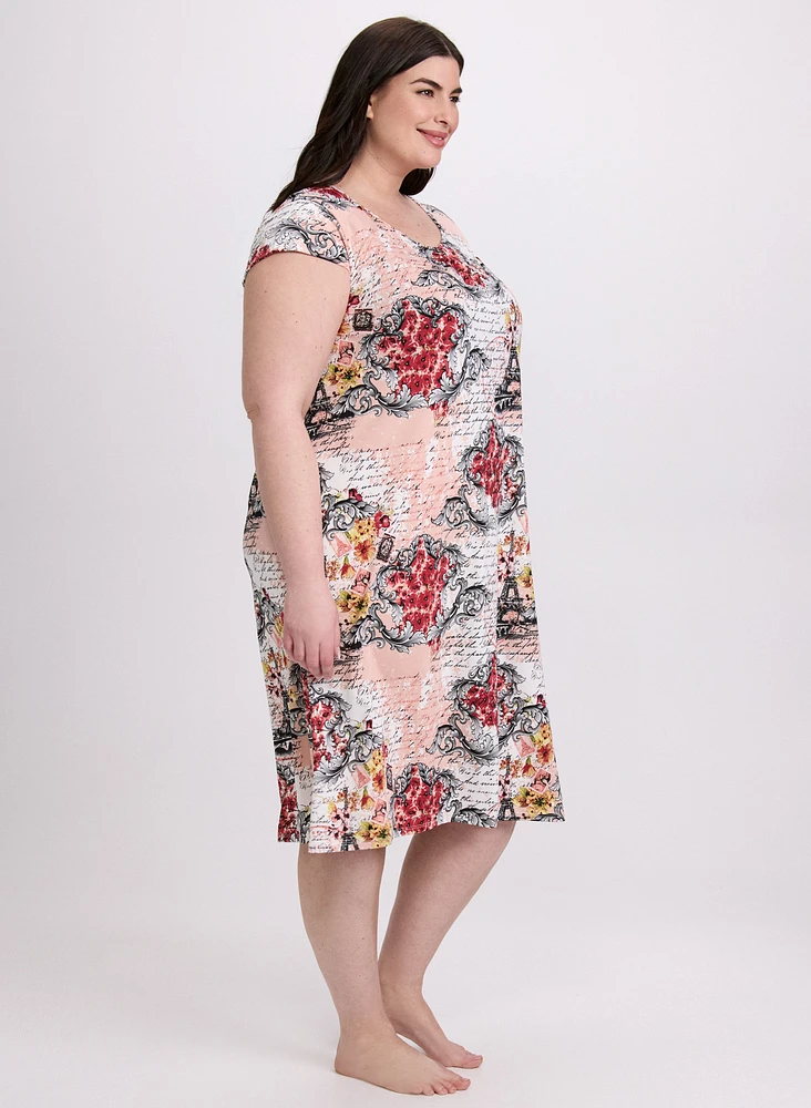 Mixed Floral Nightgown