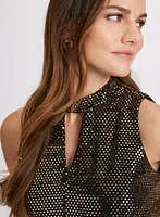 Sequined Sleeveless Top