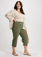 Side Slit Pull-On Capris