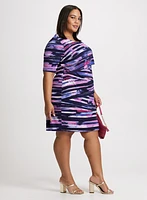 Robe courte ajustée en jersey