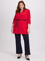 Blouse sans manches en satin