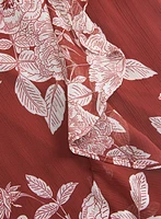 Robe cache-coeur florale à volants
