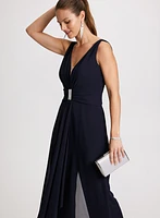 Deep V-Neck Jumpsuit