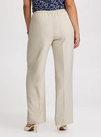 Olivia Button Detail Wide-Leg Pants