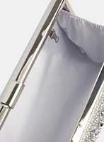 Pochette rectangulaire à cristaux