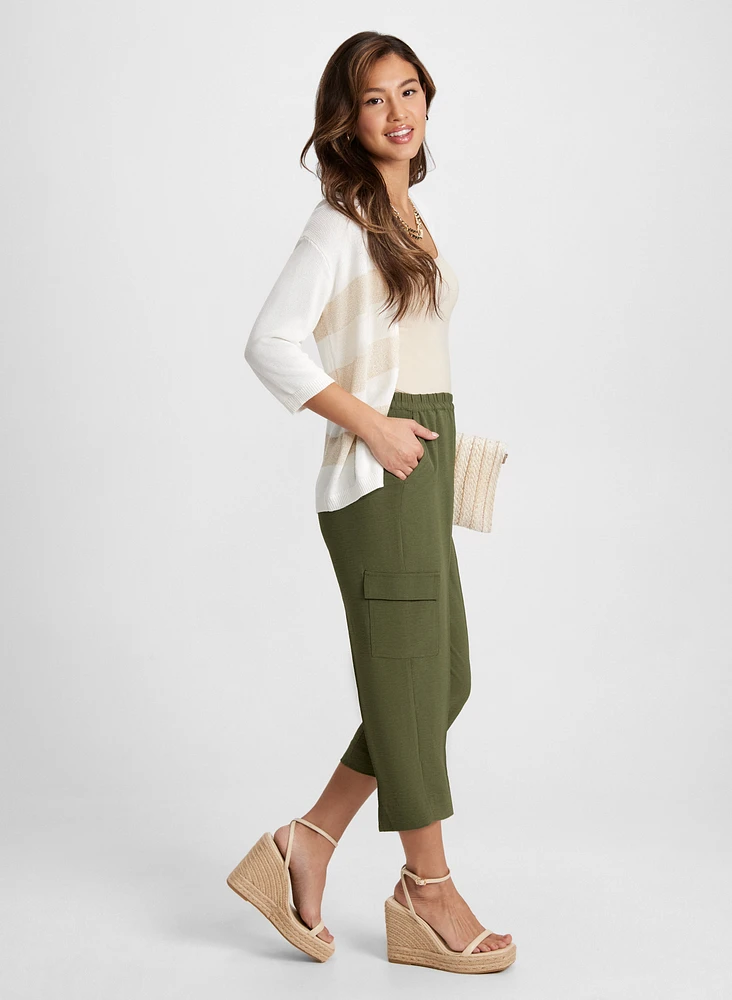 Capri à enfiler de style cargo